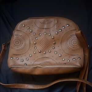 Brown Leather Crossbody Bag